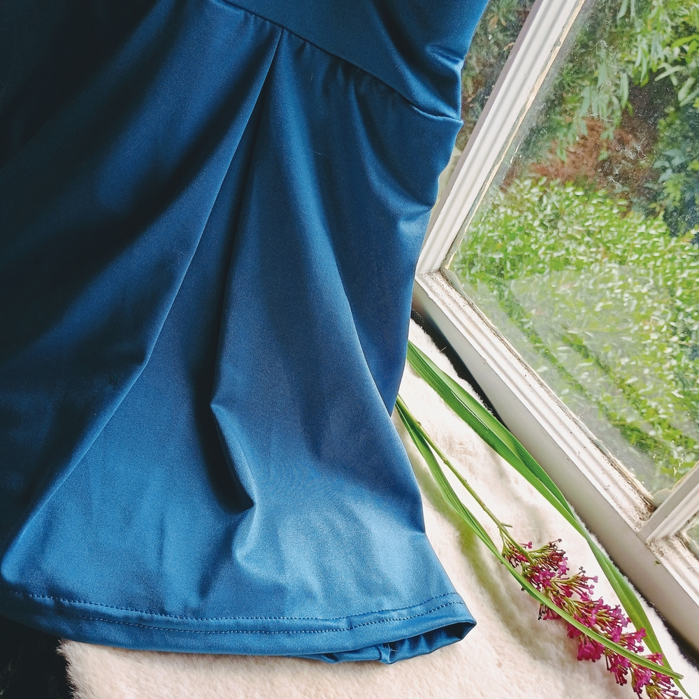 Pretty Blue Pleated A-Line Skorts for Casual Wear, Sz XXL, Sporty, Comfortable - Picture 5 of 10